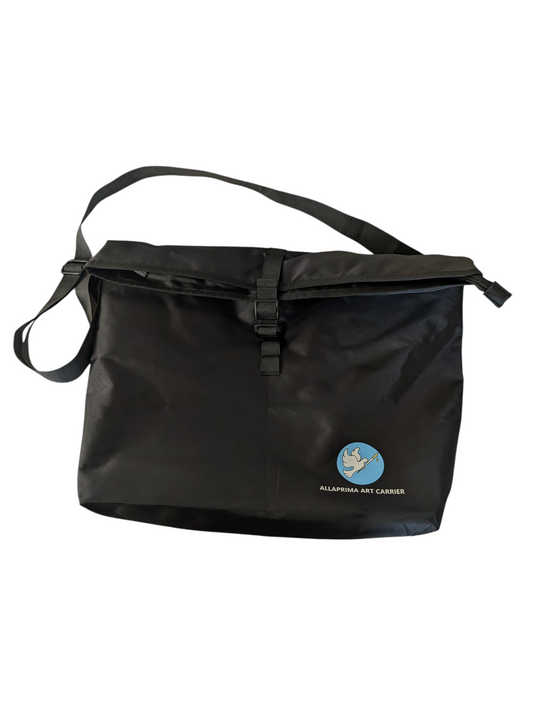 Allaprima Art Black Weather-Resistant Bag with Adjustable Buckle and Shoulder Strap