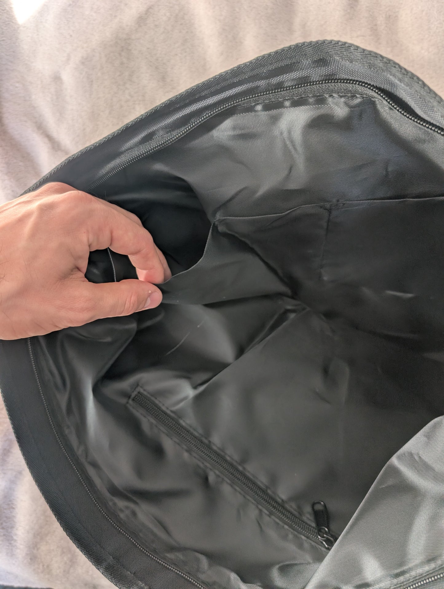 Allaprima Art Black Weather-Resistant Bag with Adjustable Buckle and Shoulder Strap